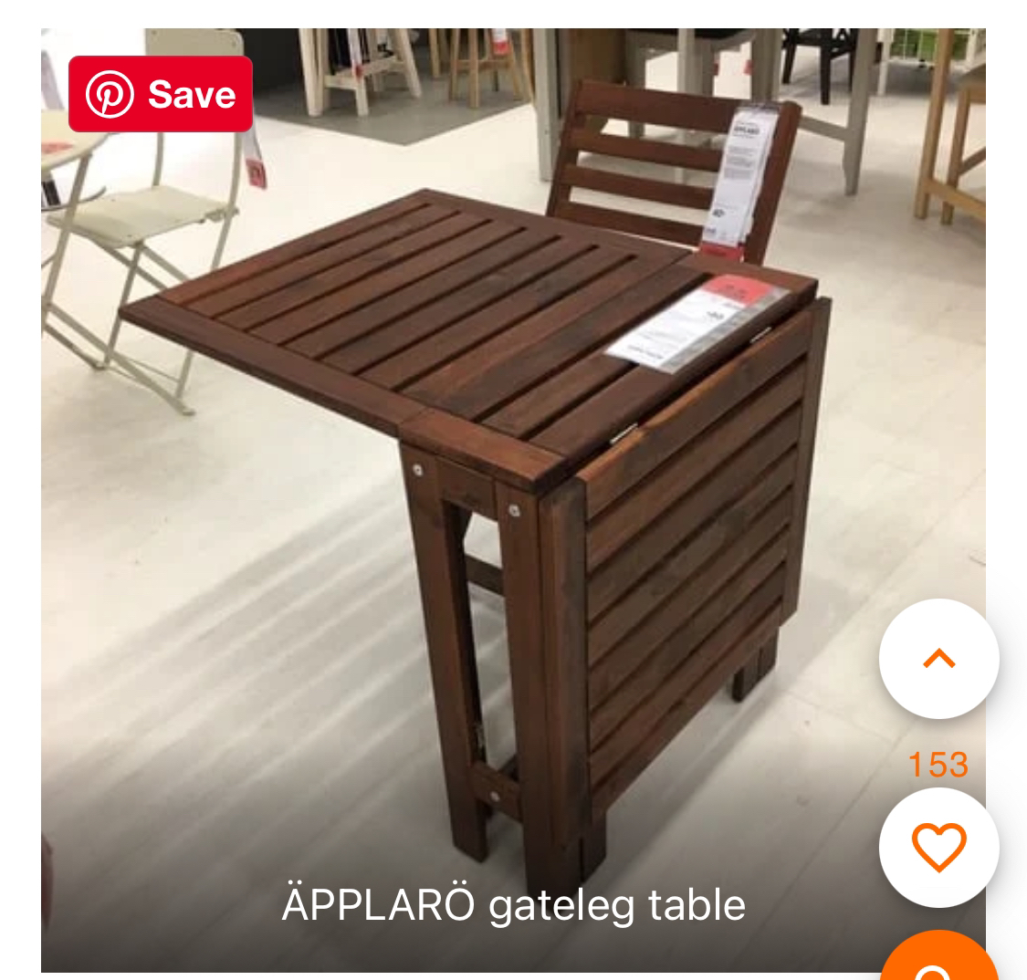 Ikea - Folding outdoor table (Used, good condition) - photo 3