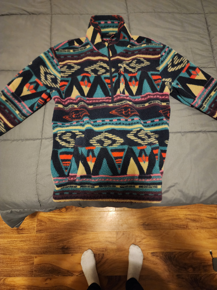 Billabong Half-Zip Mock Neck Fleece Men's Medium