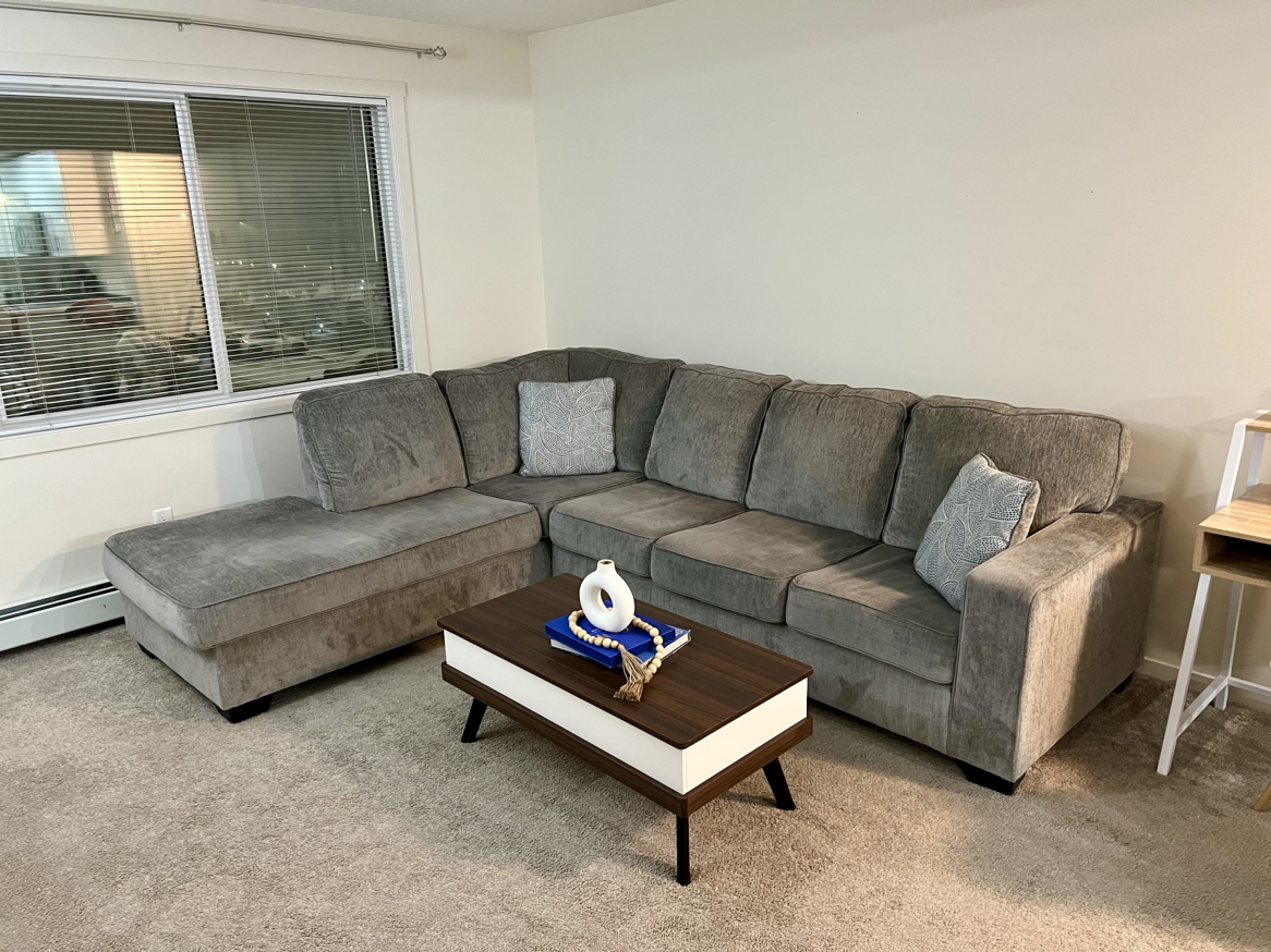 Grey sectional