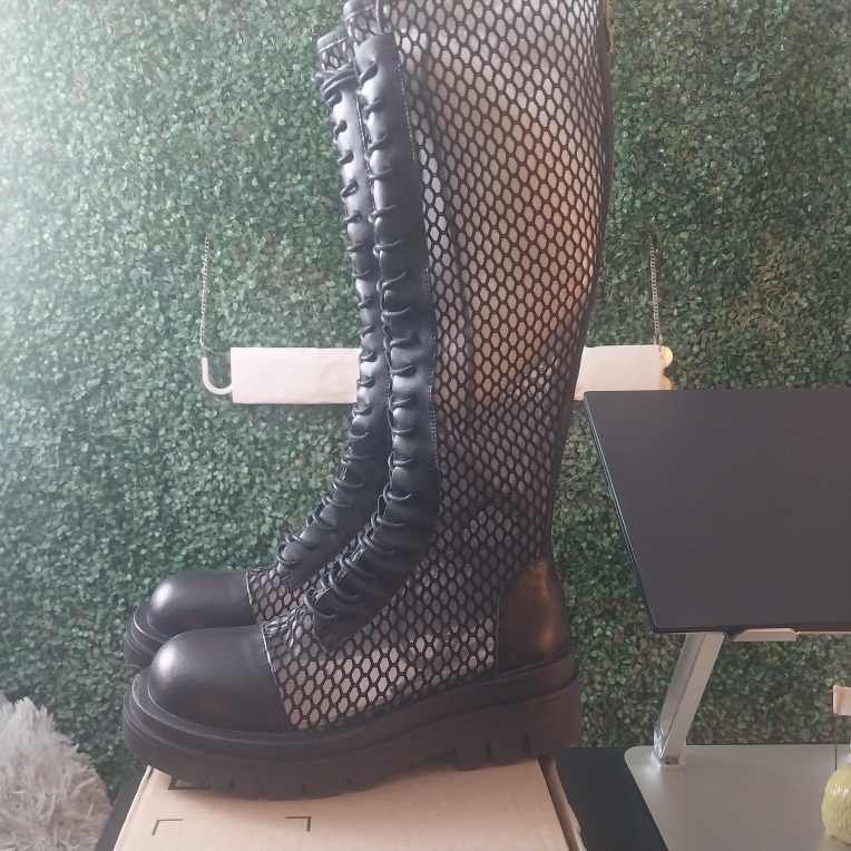 DearOnly Women's Flat Heel Mesh Summer Boots image indicator(6)