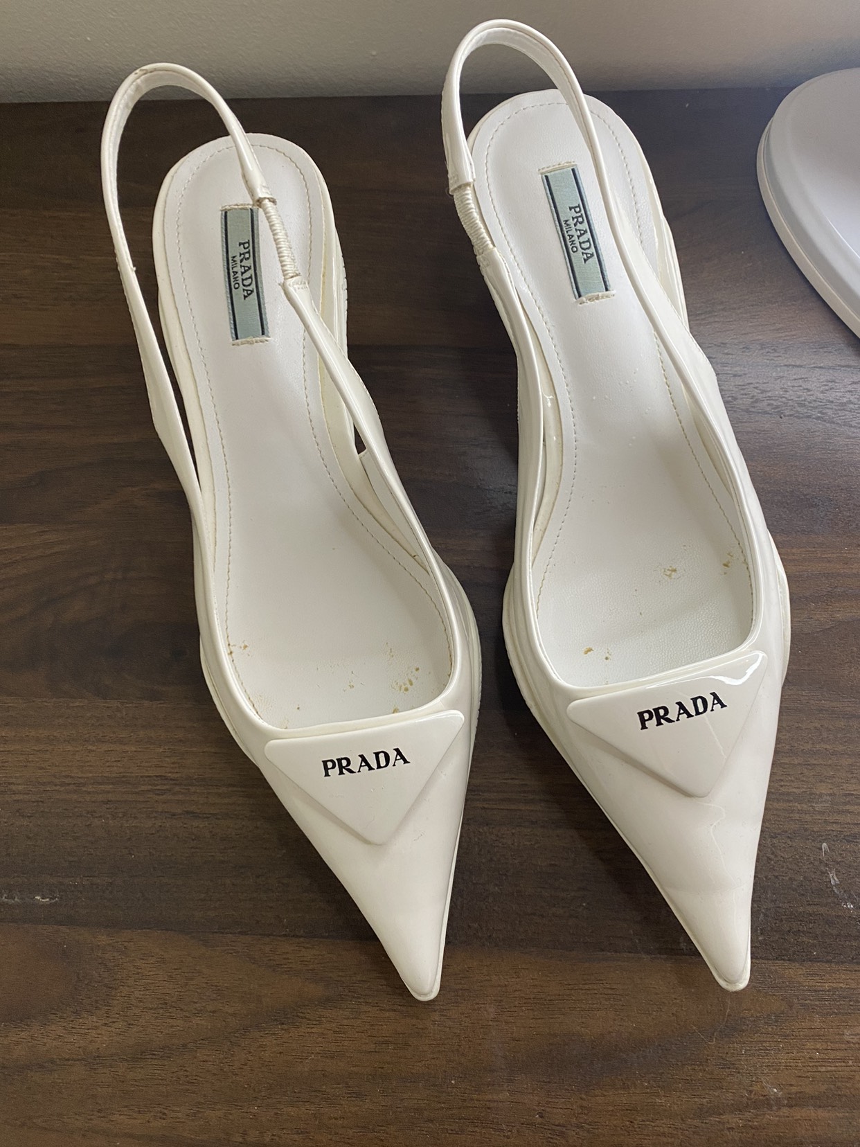 Prada pointed sling backs