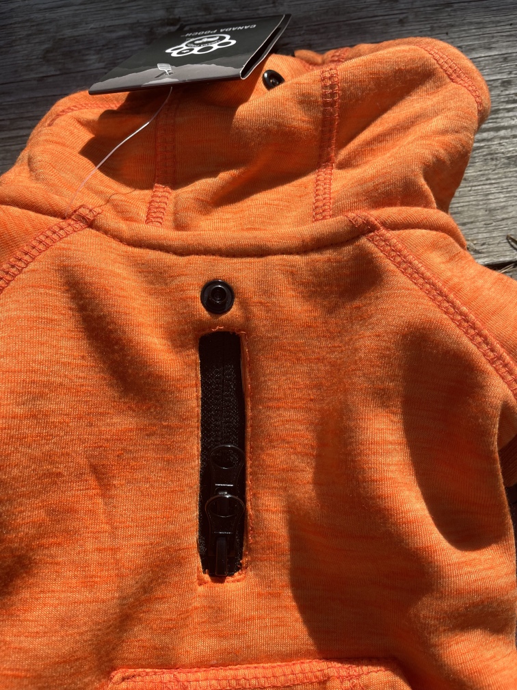 Canada Pooch (XS) orange  dog coat/hoodie #Freecycle image indicator(5)