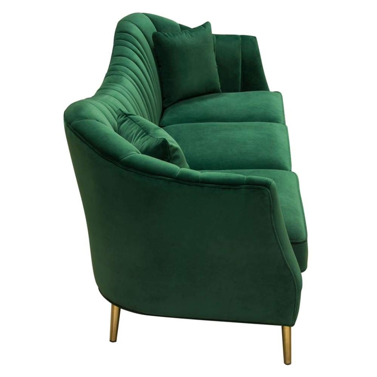Ava Sofa in Emerald Green Velvet - photo 4