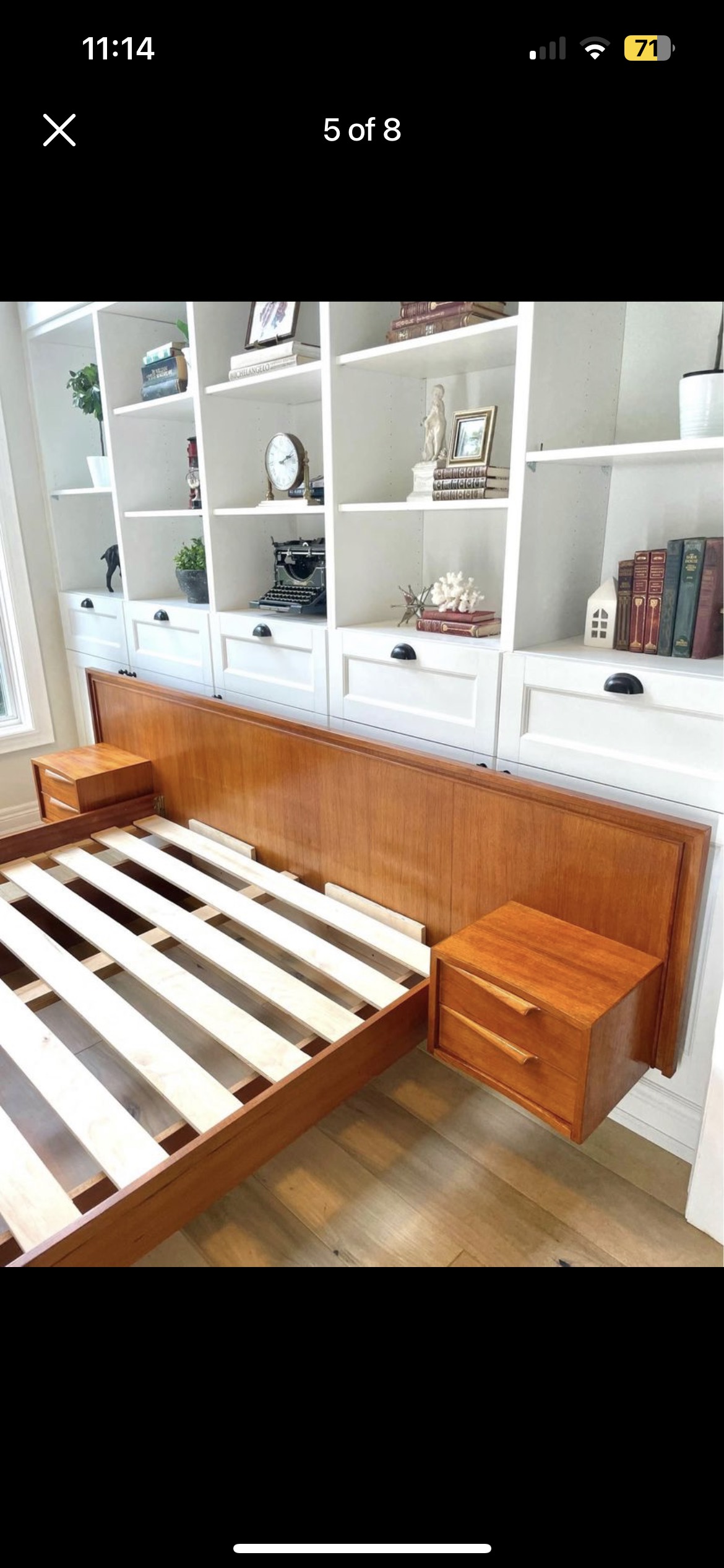 MCM Teak Queen Bed Frame 🥕 - photo 4