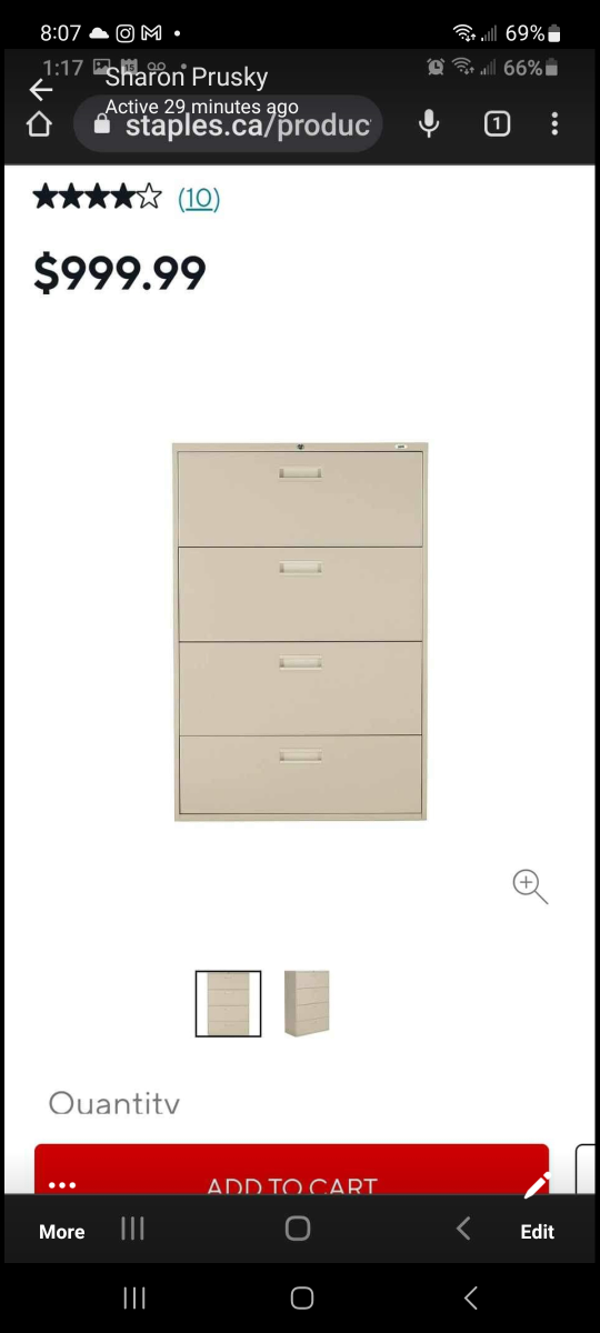 Office Filing Cabinet - photo 3