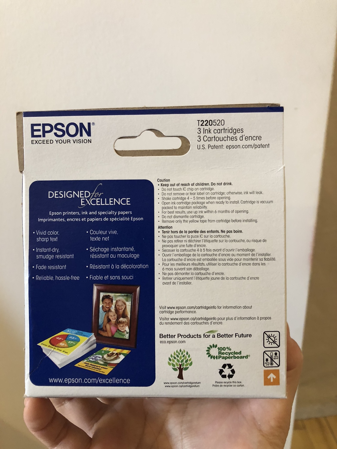 Epson220 CMY ink cartridges image indicator(6)