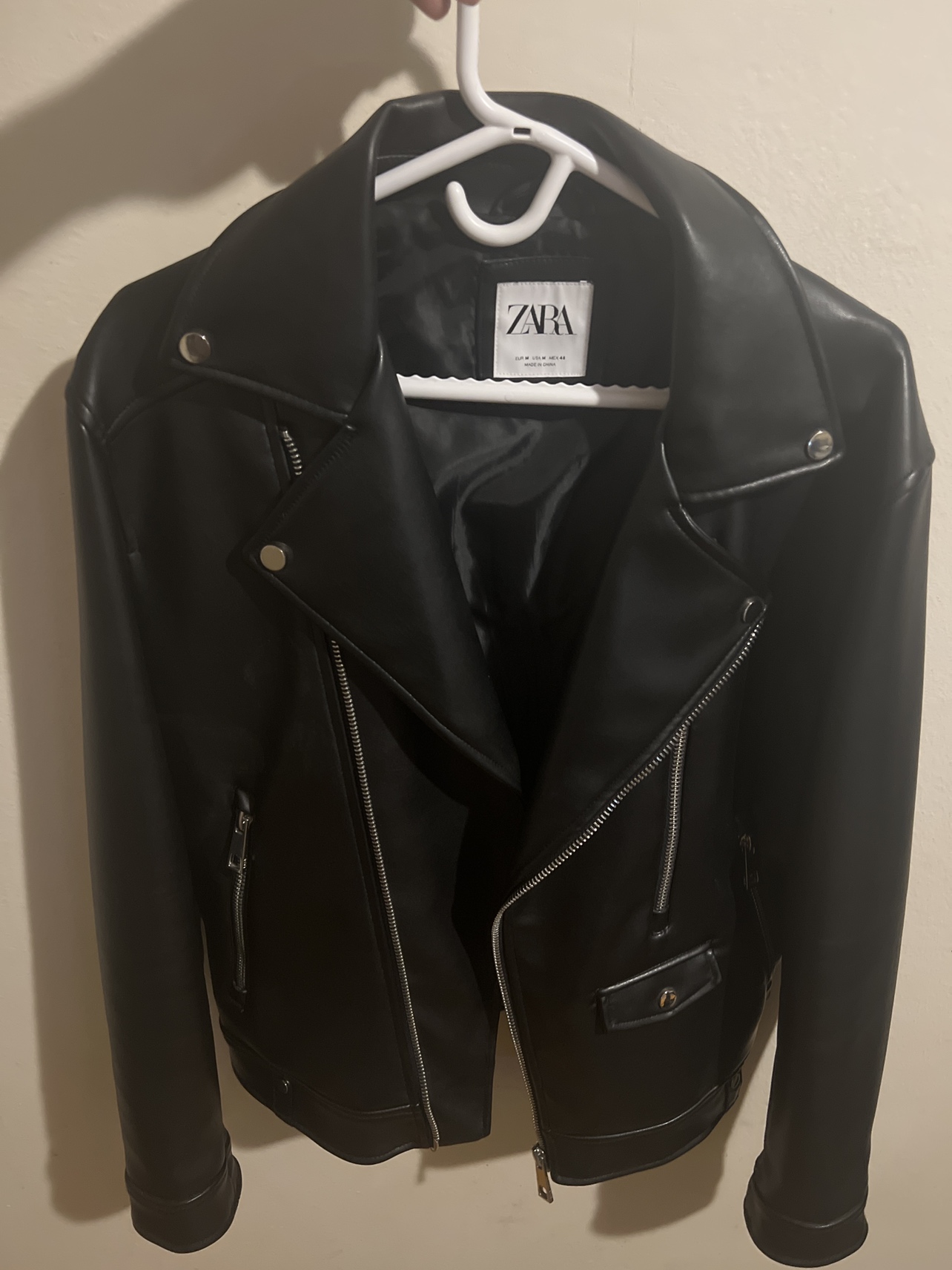 Zara leather jacket