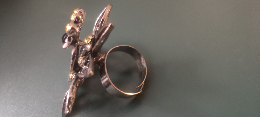 Beautiful Peacock Adjustable Ring image indicator(2)