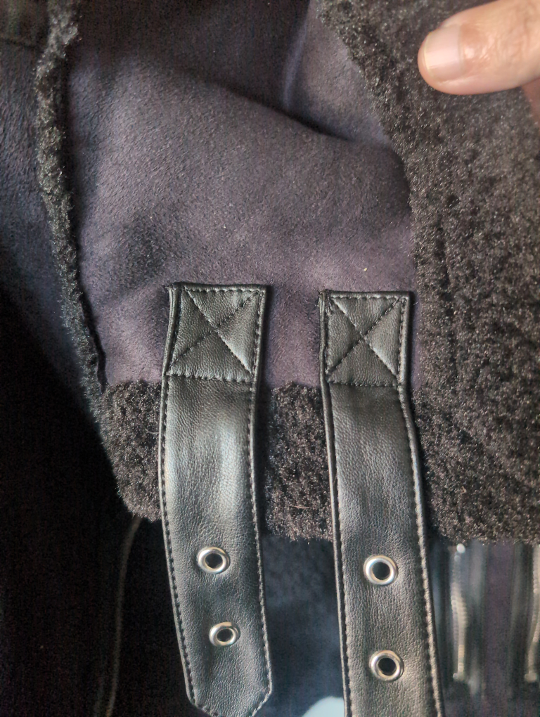 Black Tape_ brand faux velvet jacket, size S - photo 5