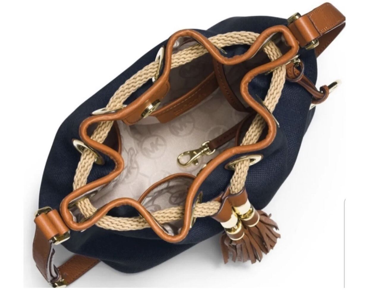 Michael Kors like new never used denim tote bag small image indicator(6)