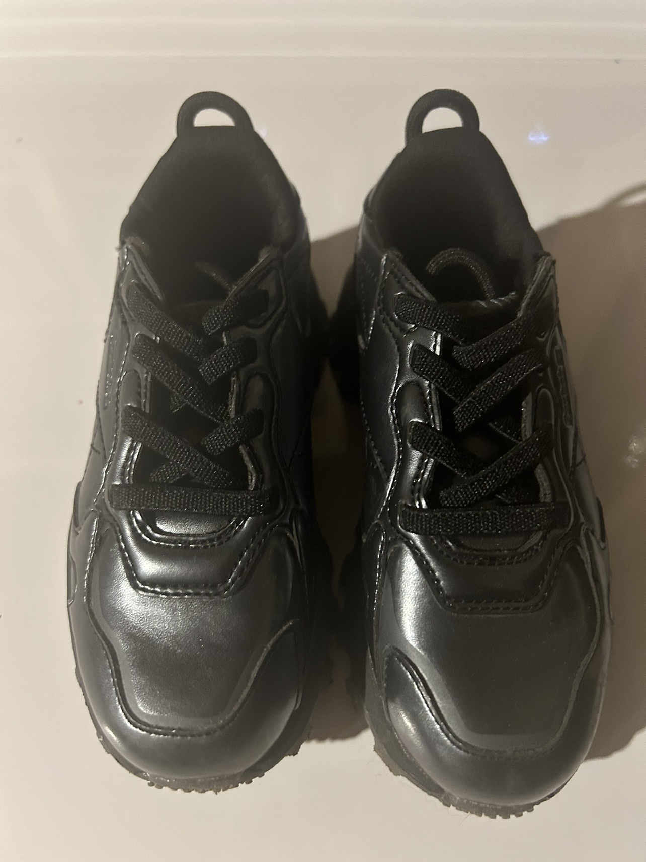 #freecycle Size 10C black Reebok toddler shoes - photo 2