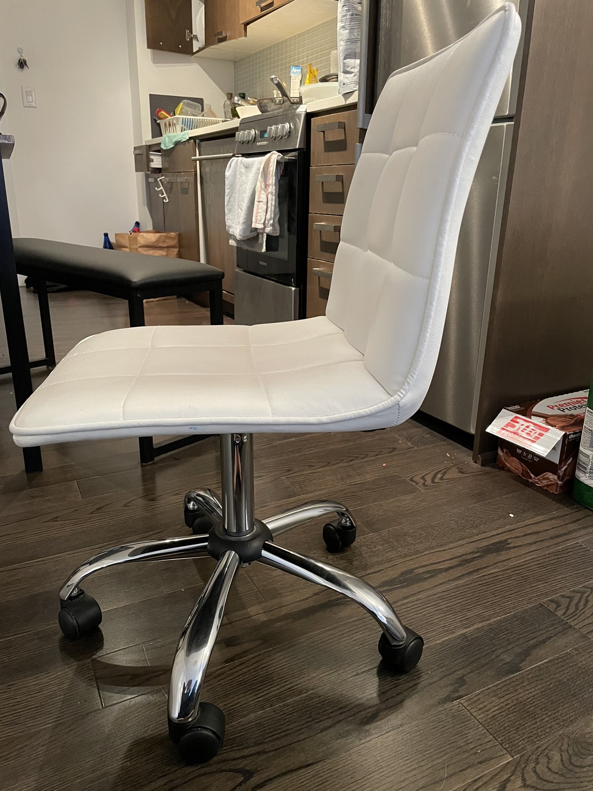 Moving out sale! Comfortable vegan leather chair