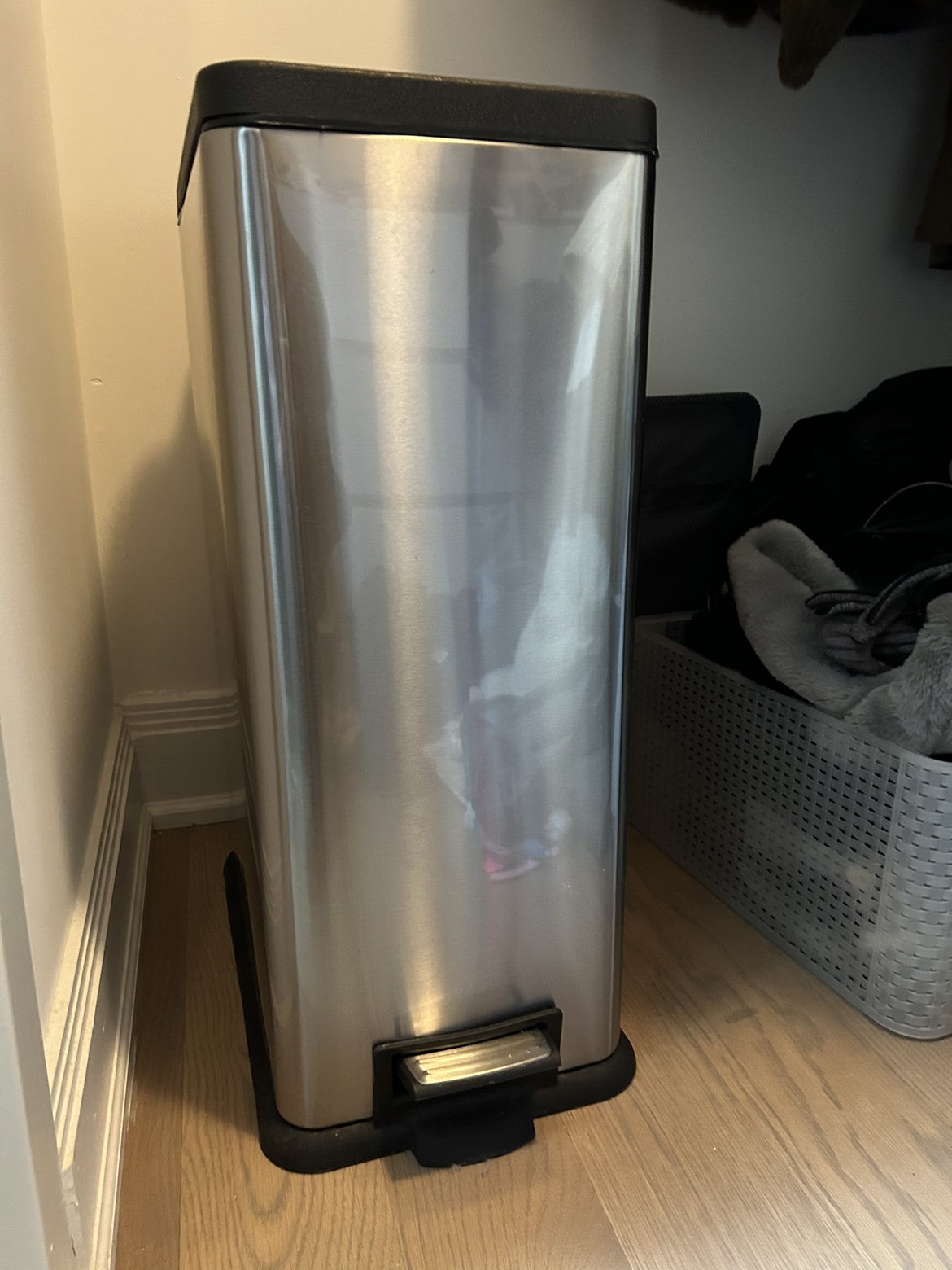 Squared Away™ Stainless Steel 45L Rectangle Trash Can - photo 3