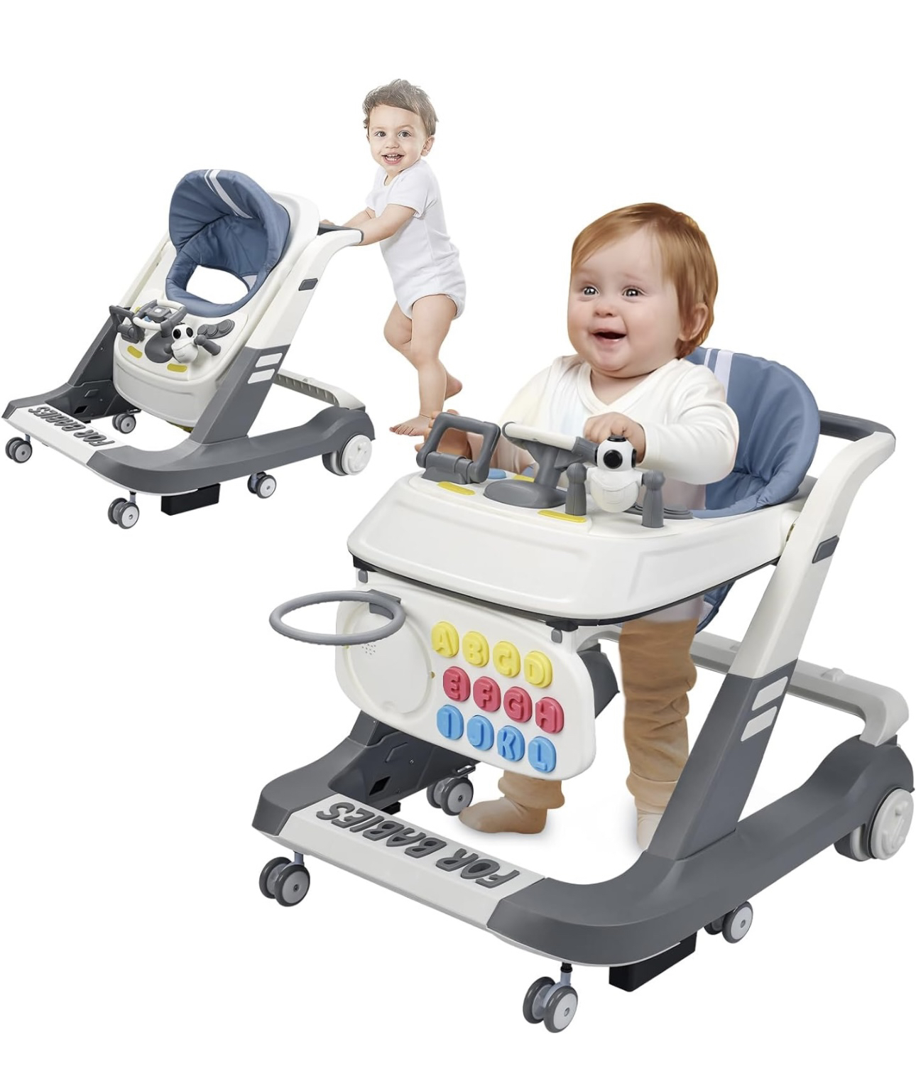 4 in 1  Baby Walker- Activity Walker - Toddler Walker- Infant thumbnail