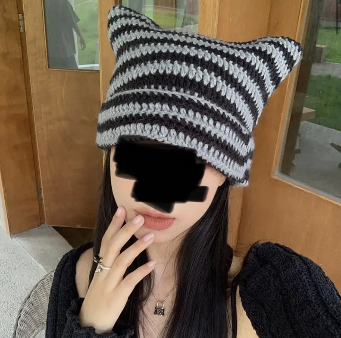 Crochet Cat Beanie thumbnail
