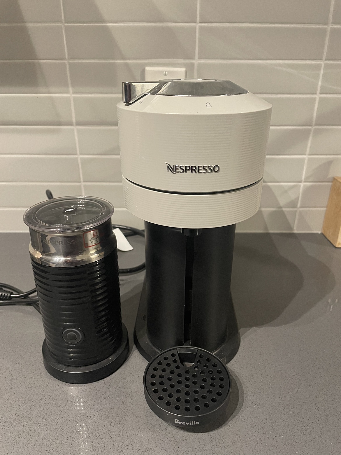 Nespresso Vertuo Next Coffee and Aeroccino Milk Frother,