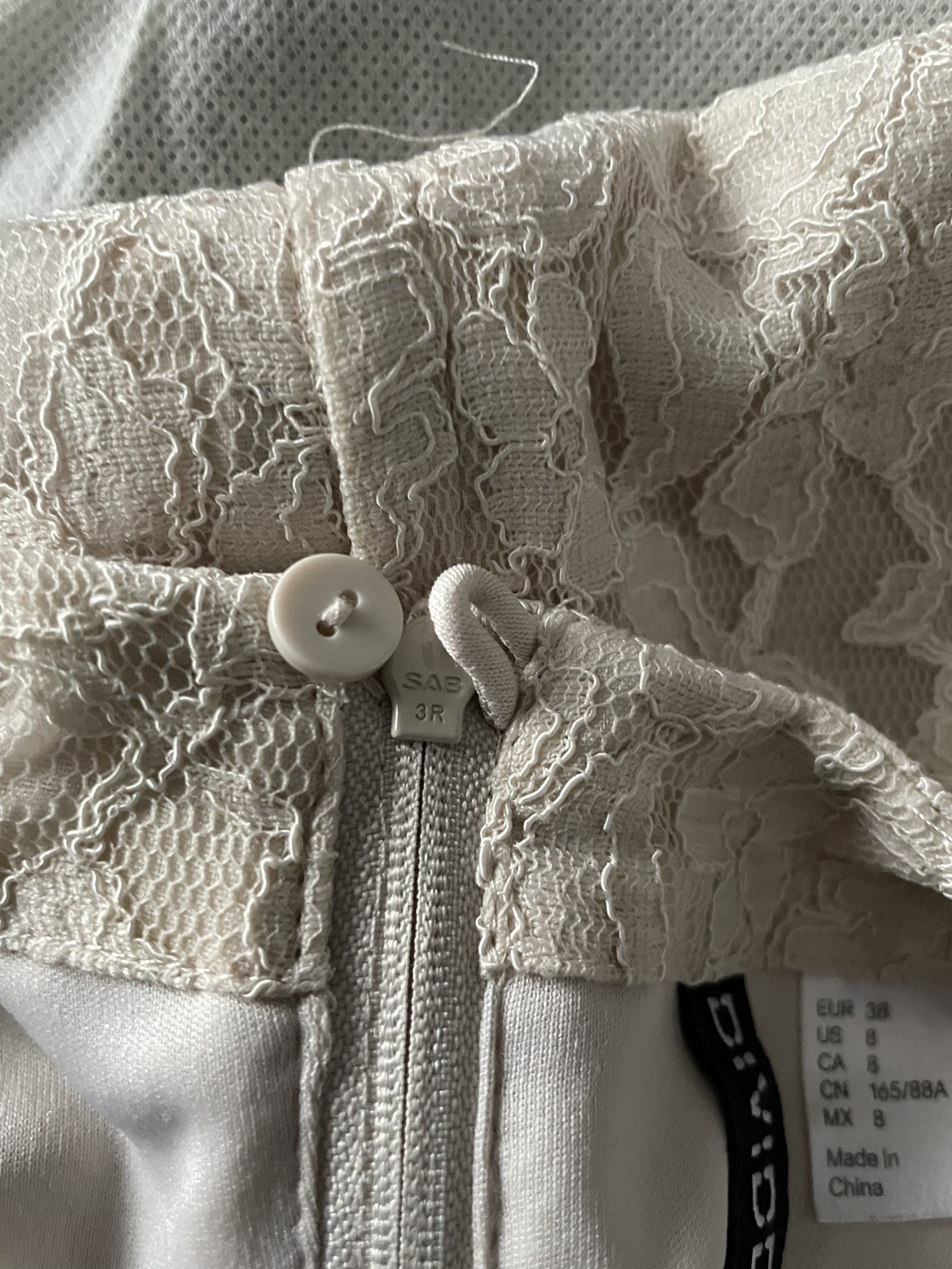 Beige lace overlay tunic image indicator(3)