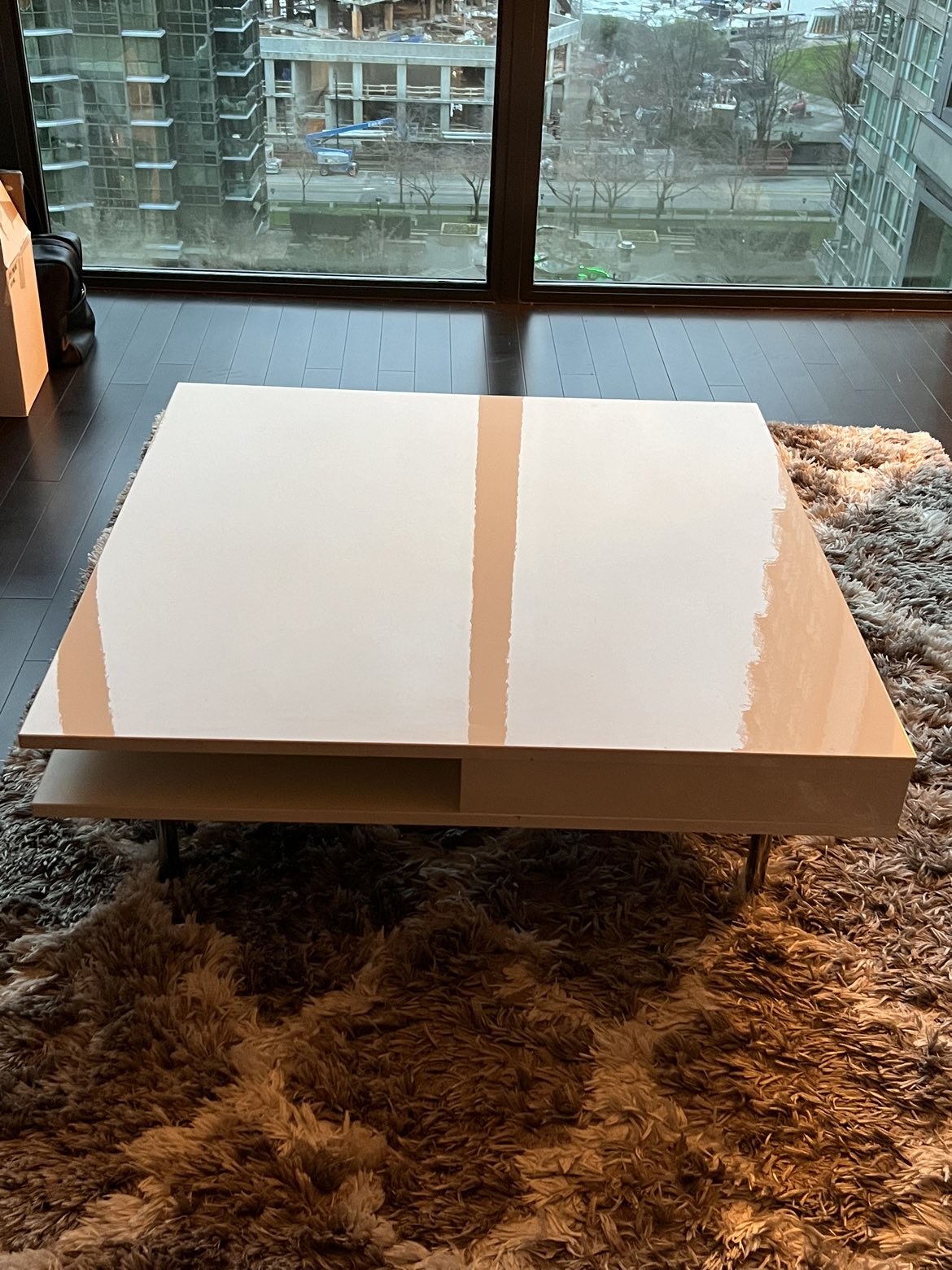 White IKEA coffee table
