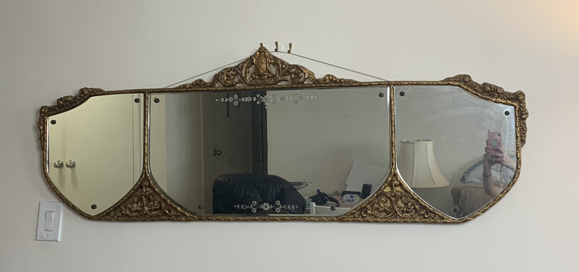 Vintage Golden, large mirror