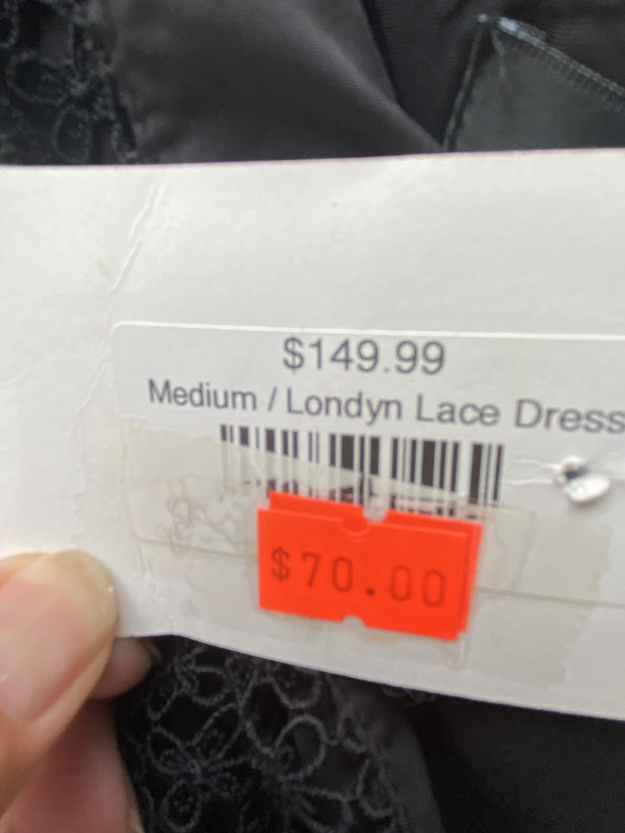 New w Tags Little Black lace party dress size medium image indicator(6)