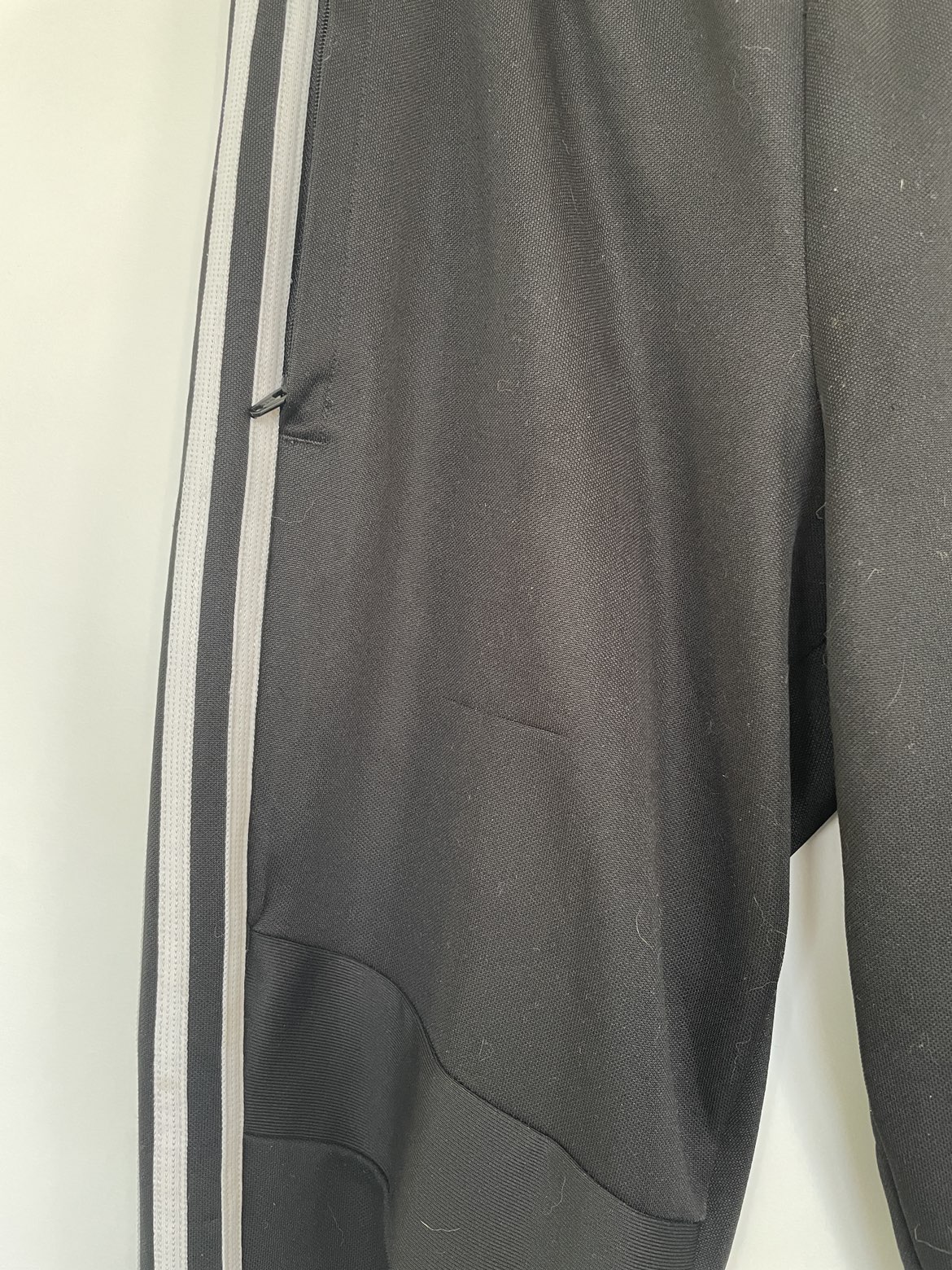 Black Slim Fit Adidas Trackpants image indicator(4)