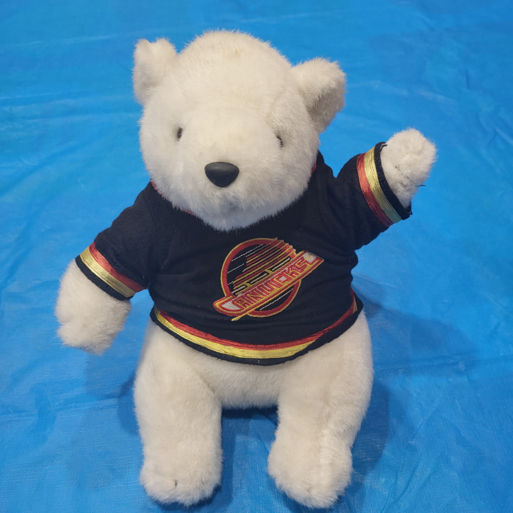 1990s Vancouver Canucks Vintage Polar Bear Prankster WILSON 13" thumbnail