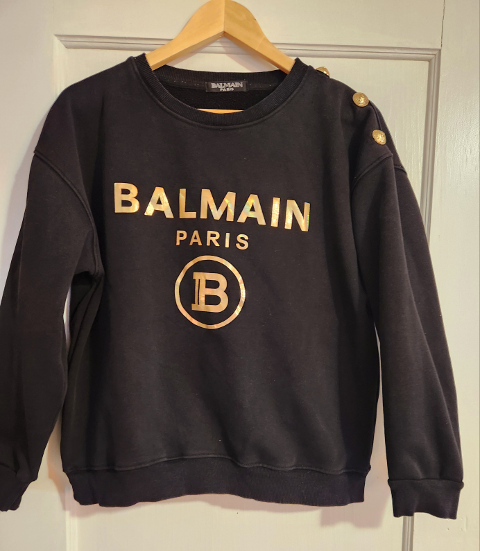 Balmain Hoodie oversized thumbnail
