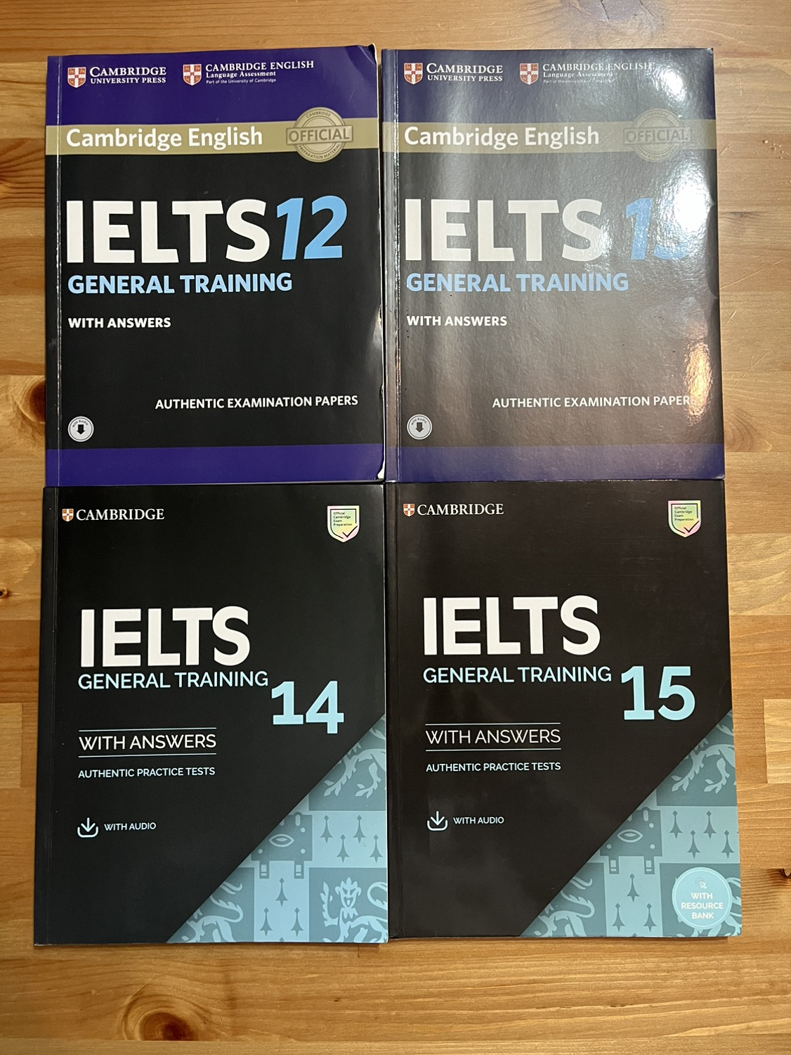Official IELTS test examples 12, 13, 14 & 15