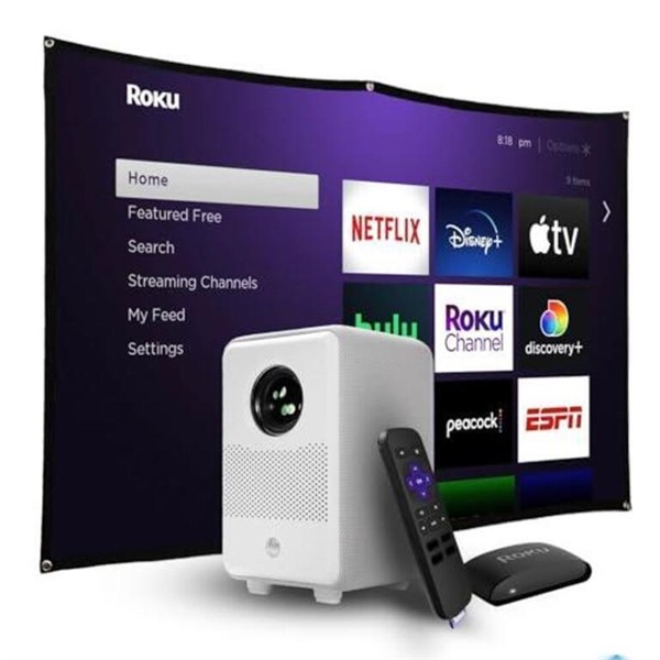 HP CC200 projector with Roku express 1080p