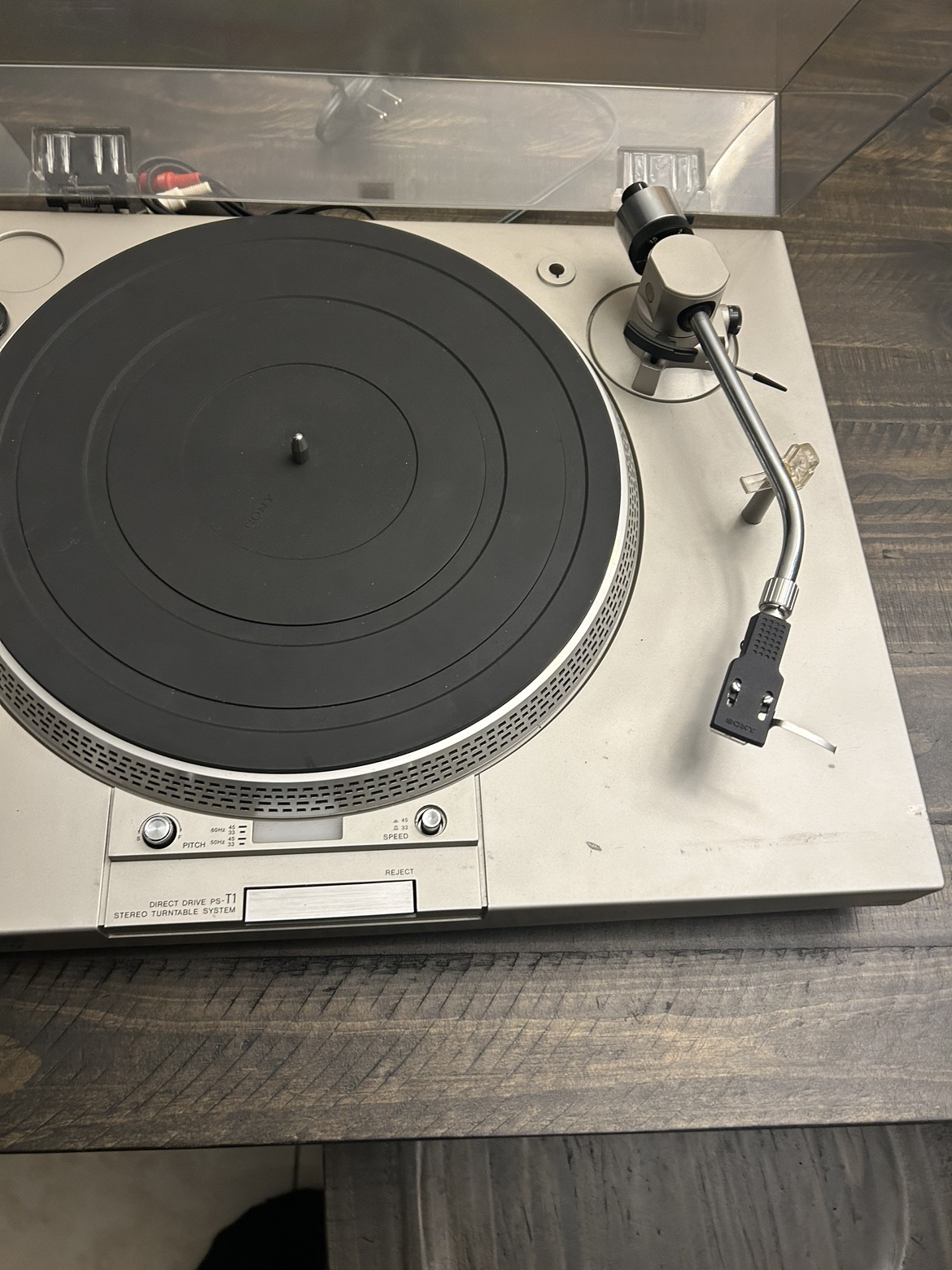 Vintage Sony Turntable 1979 PS-T1 Complete Working image indicator(7)