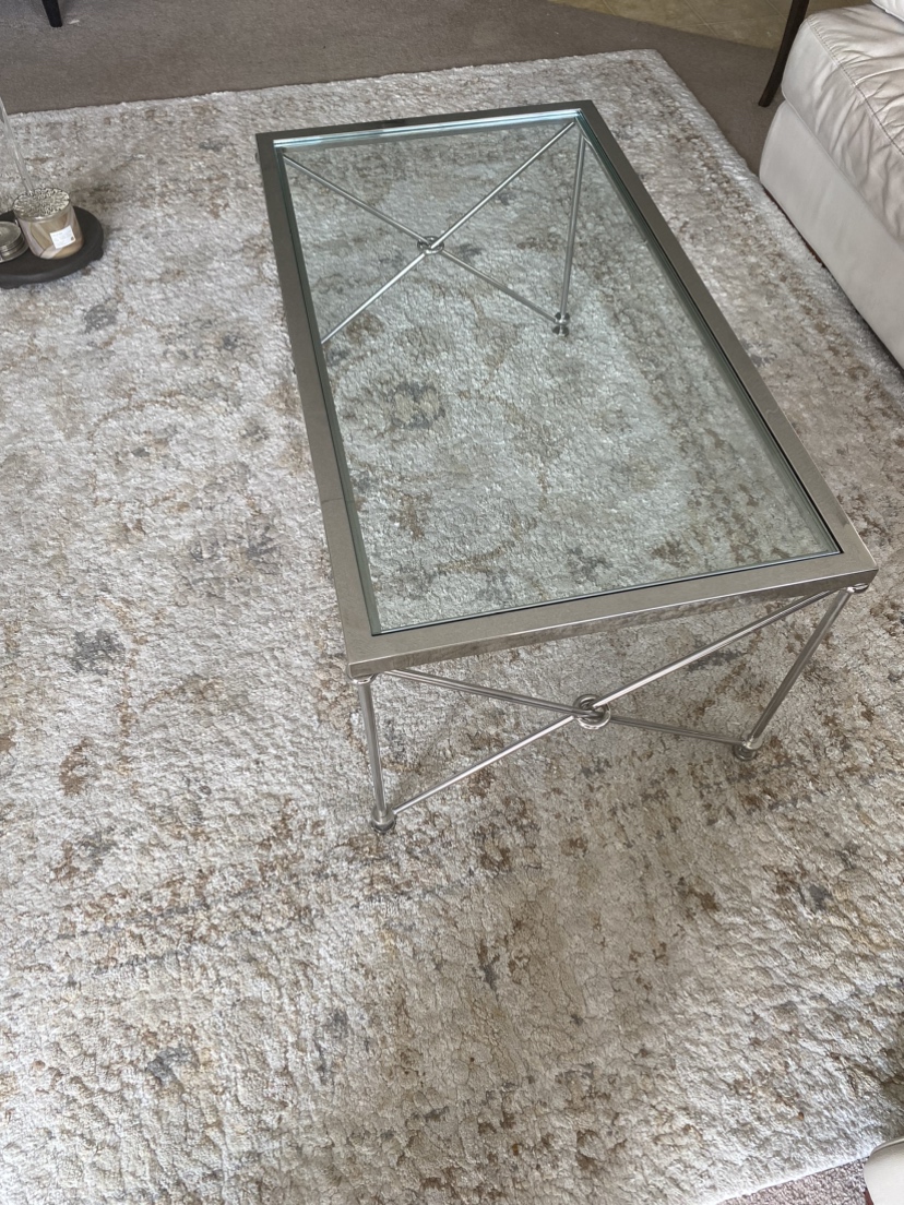 High end,Crome with thick Tapered glass,Coffee table - photo 5