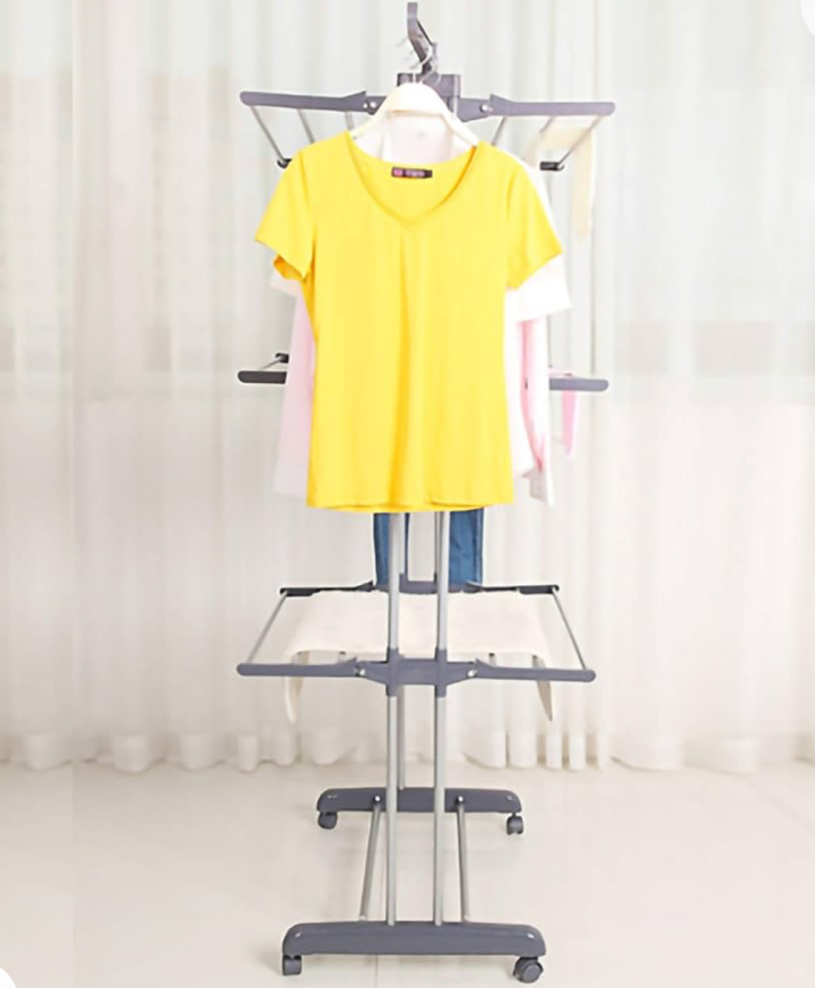 Clothes Drying Rack (foldable, rolling) - photo 4