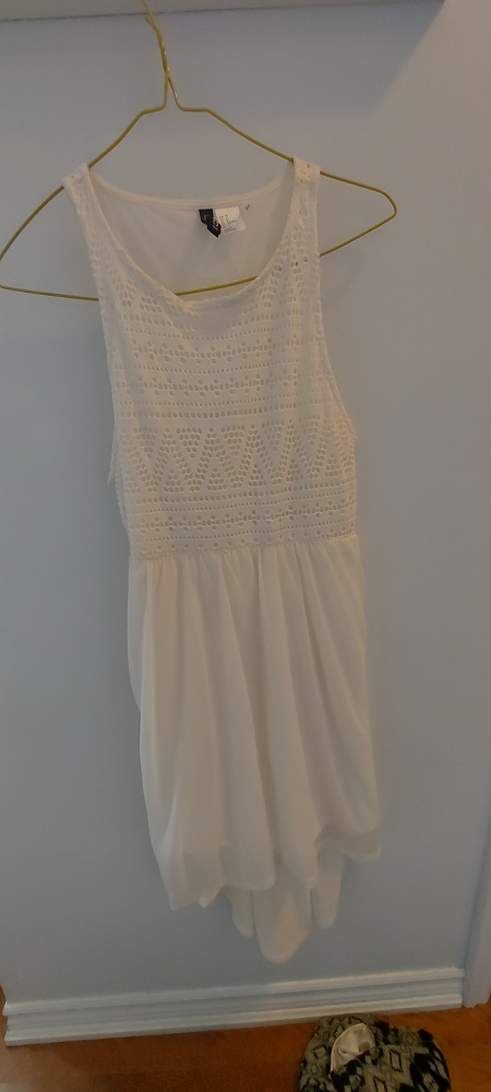 H&M white Boho dress size 6 thumbnail