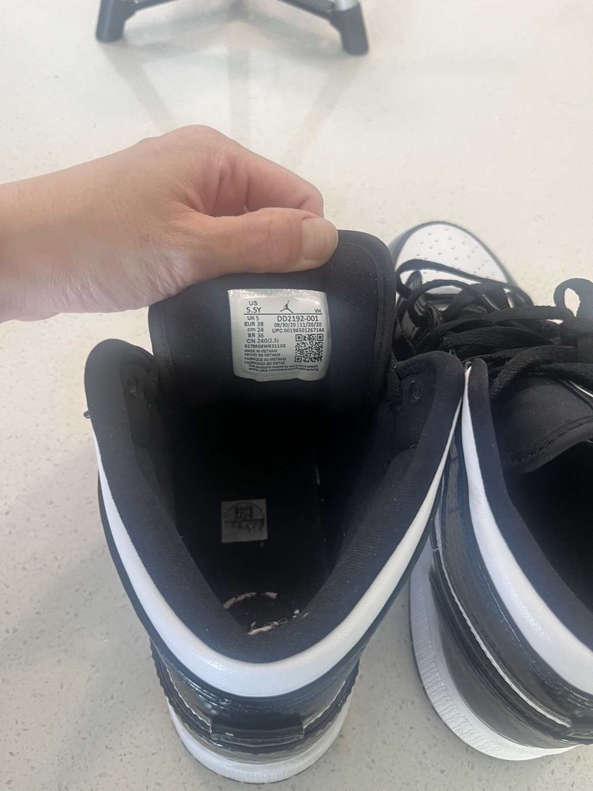 Jordan 1 Black and White - photo 3