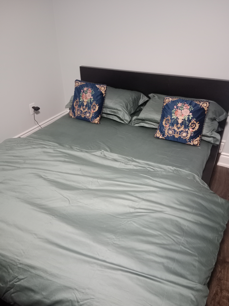 queen bed of IKEA and almost brand new mattress - photo 2