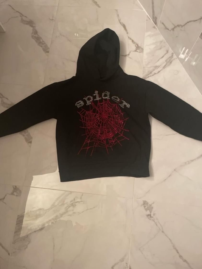 Sp5der Hoodie - Rhinestone