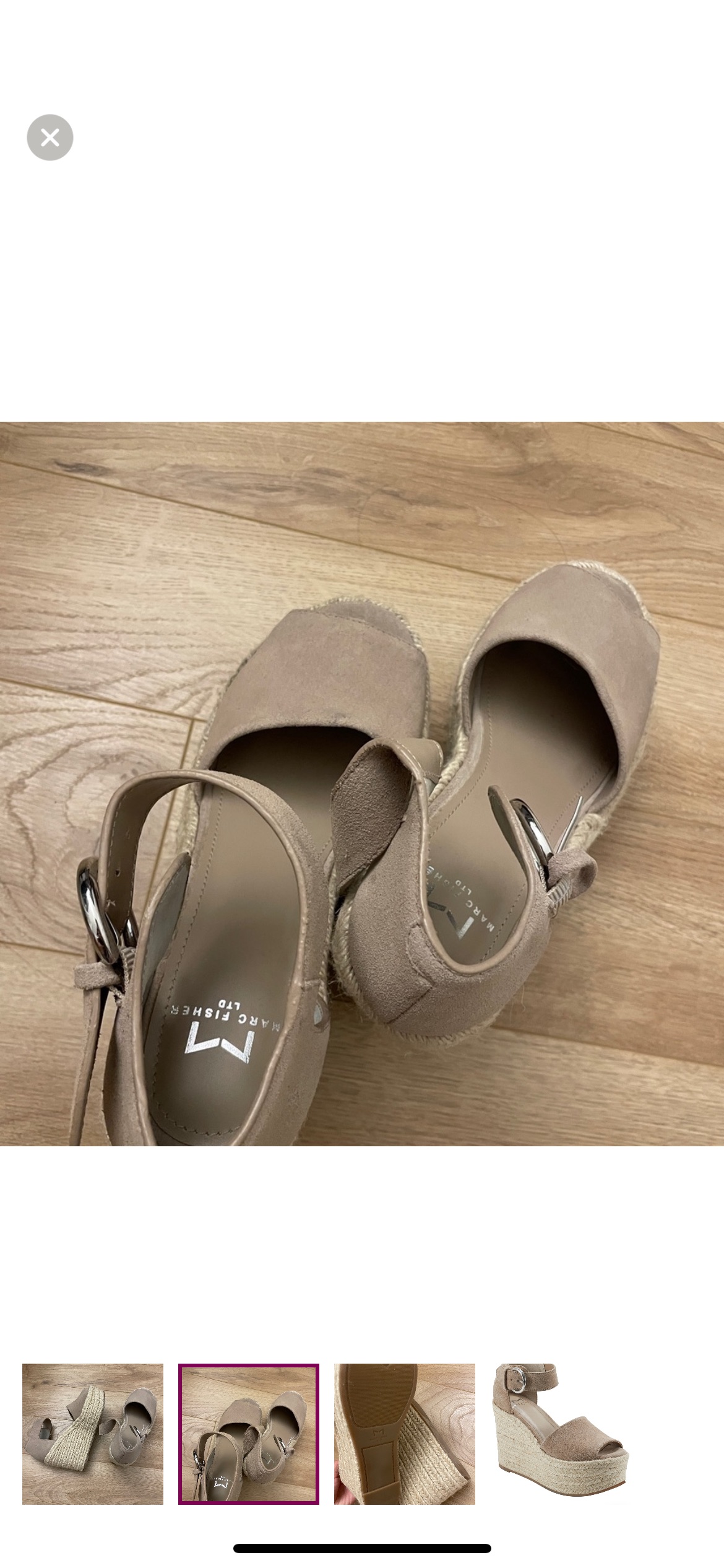 New Marc Fisher Alita Platform Wedge Espadrille Sandal - photo 3