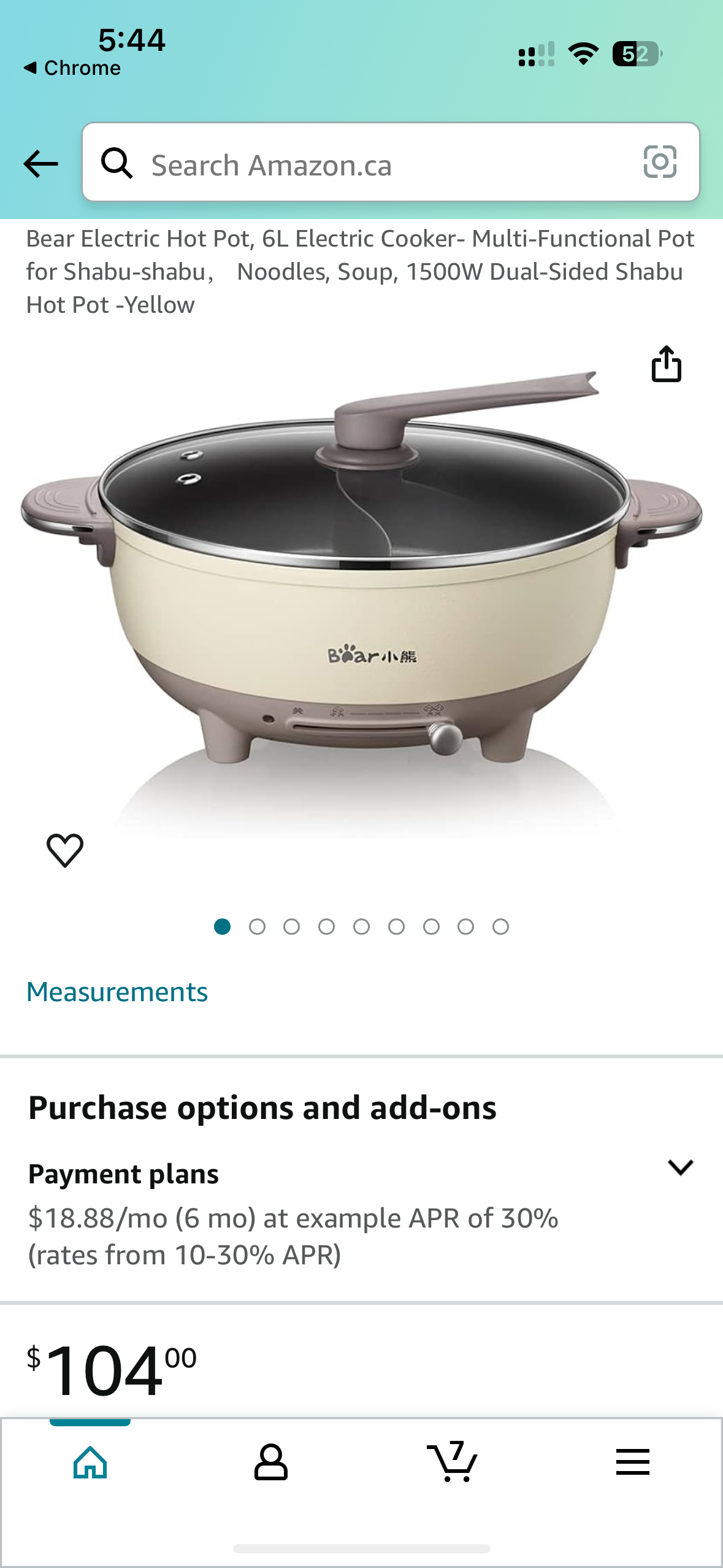 Bear Electric Hot Pot, 6L Electric Cooker - photo 2
