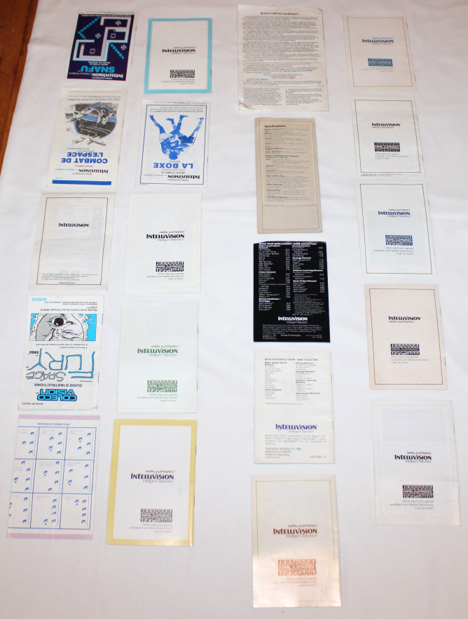 20x Vintage Intellision & Coleco Vison Video Game Manuals image indicator(6)