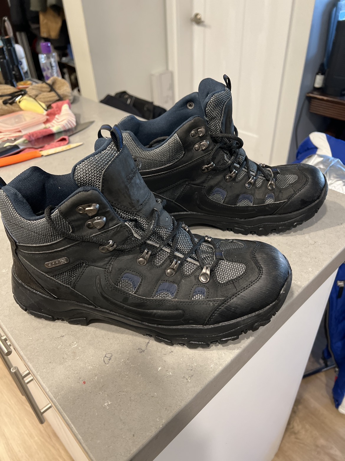 Man hiking boot