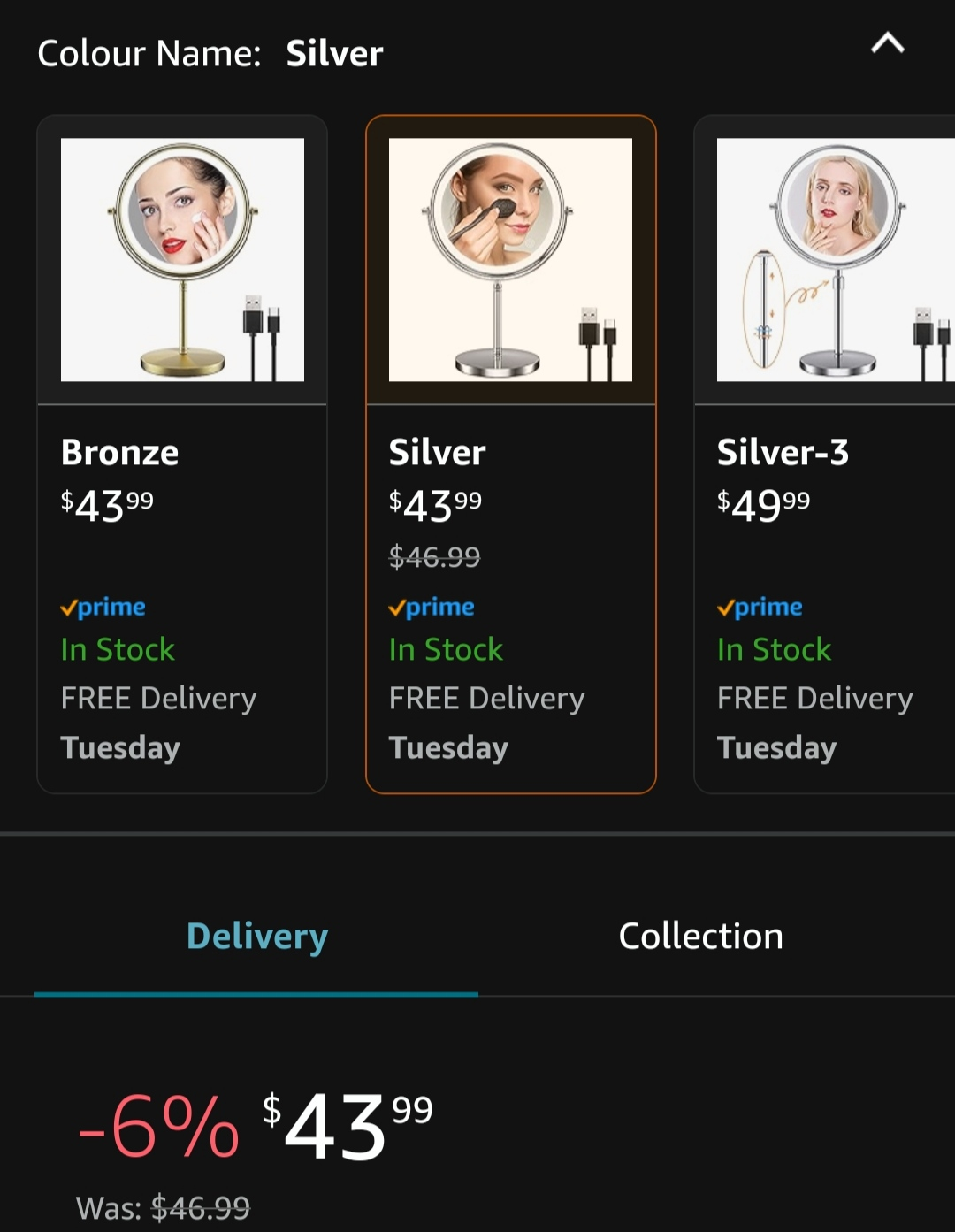 Mirror with 3 Light Settings image indicator(2)