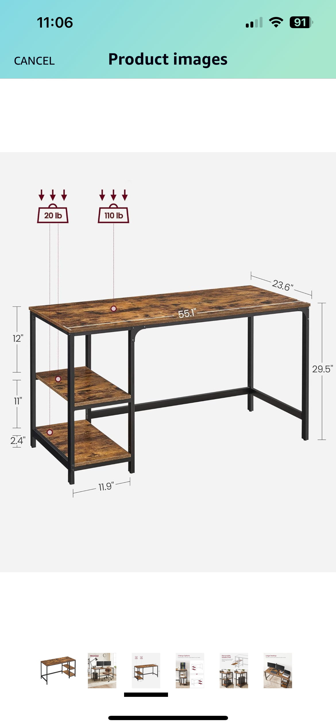 Desk Table/ Study Table/ Laptop Table - photo 2