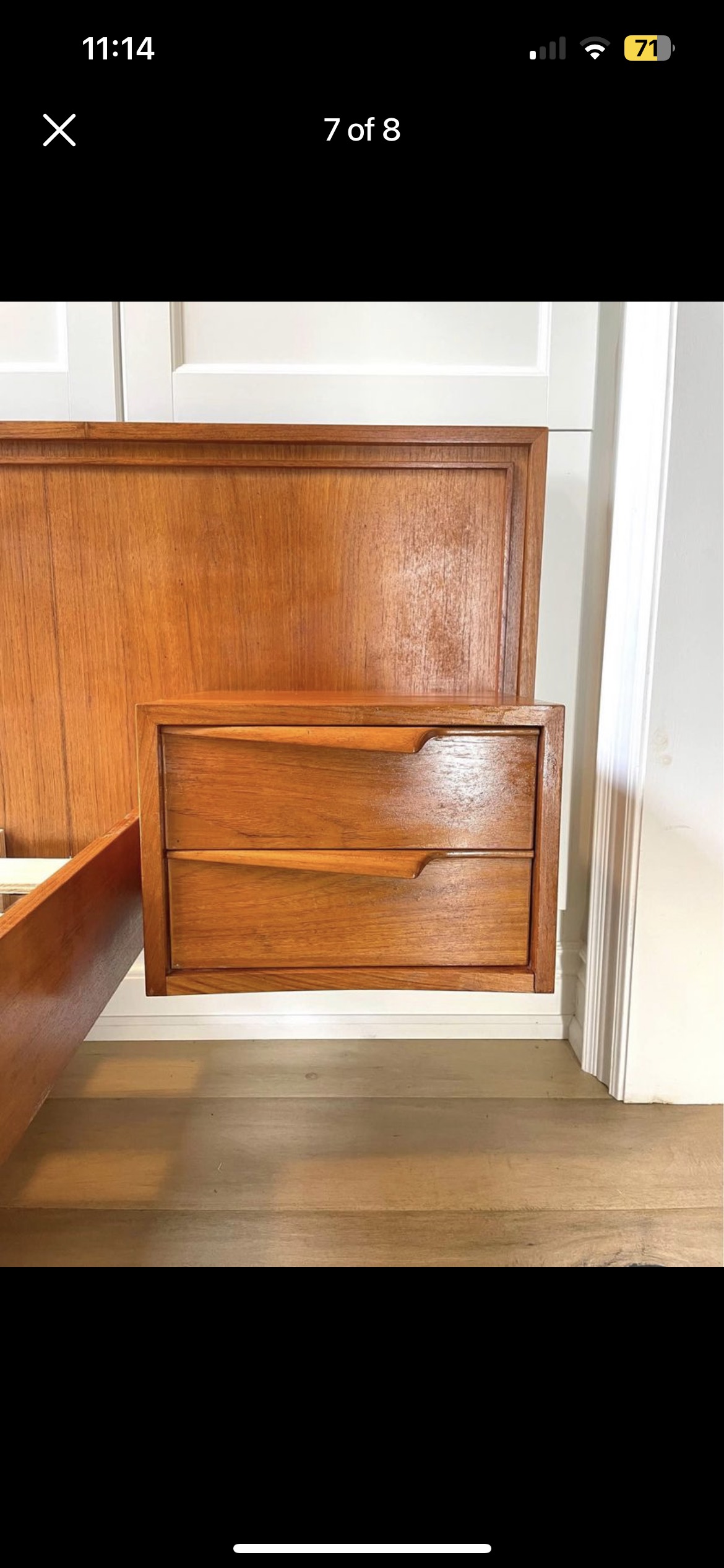 MCM Teak Queen Bed Frame 🥕 - photo 5