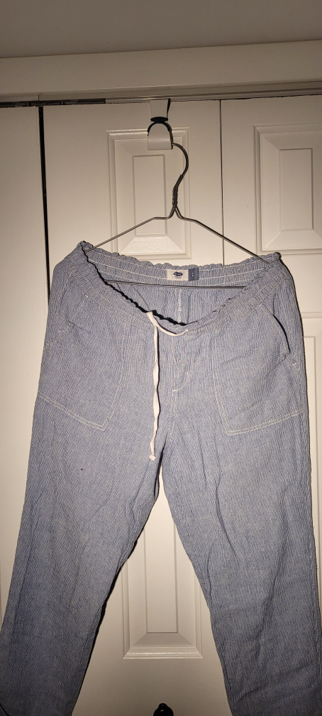 Old navy blue stripes pants