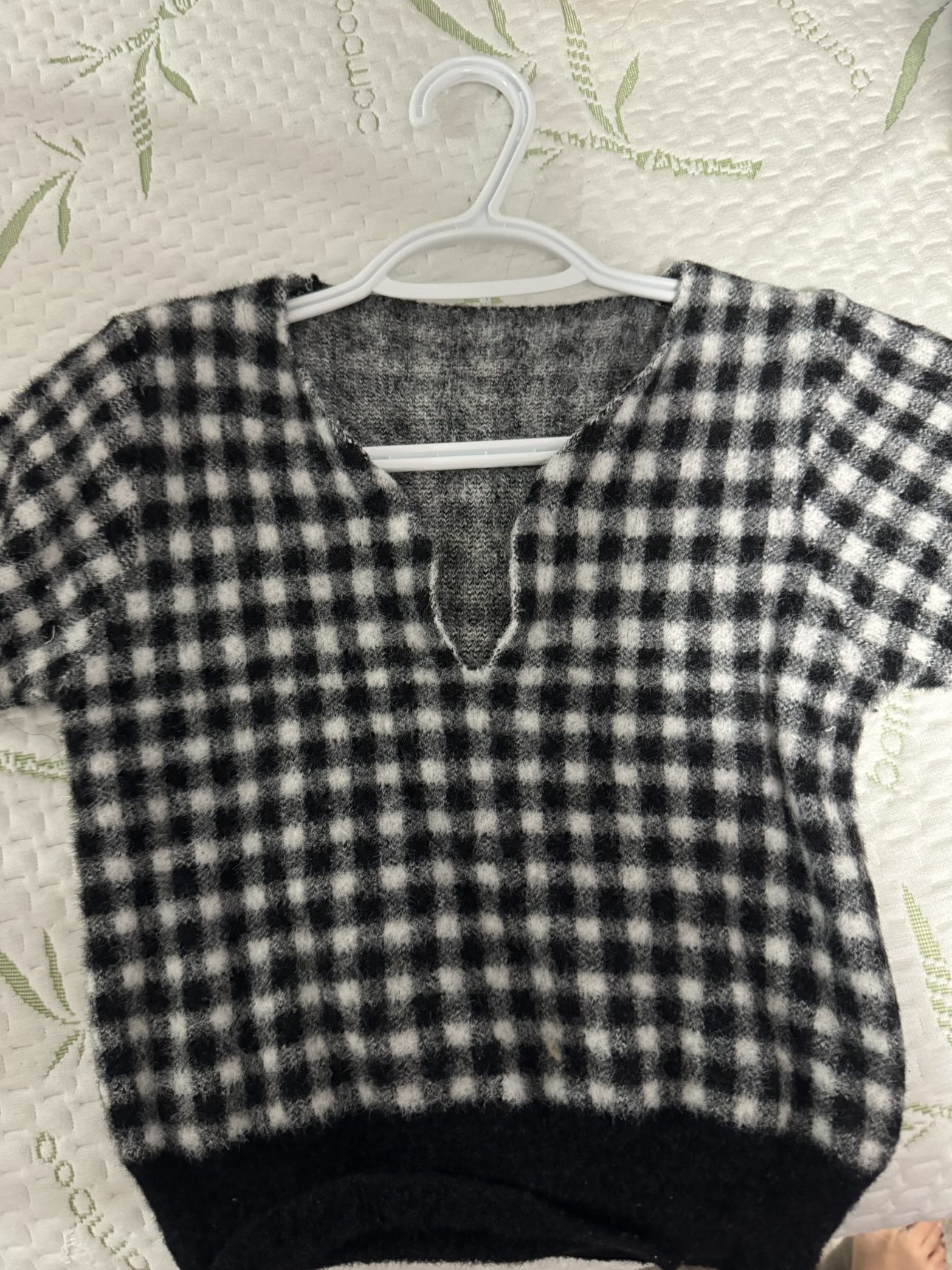 Casual checkered top (small)