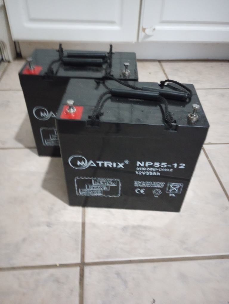 2 SCOOTER BATTERIES