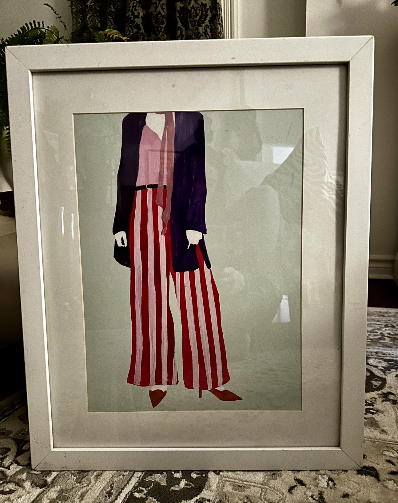 Bold Modern Fashion Framed Print - Novogratz - Color Me Stripes image indicator(7)