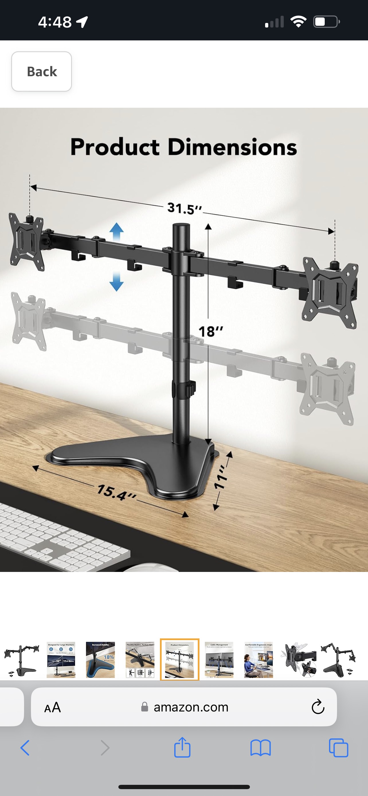 Two KOORUI Monitors & 1 HUANUO Dual Monitor Stand - photo 5