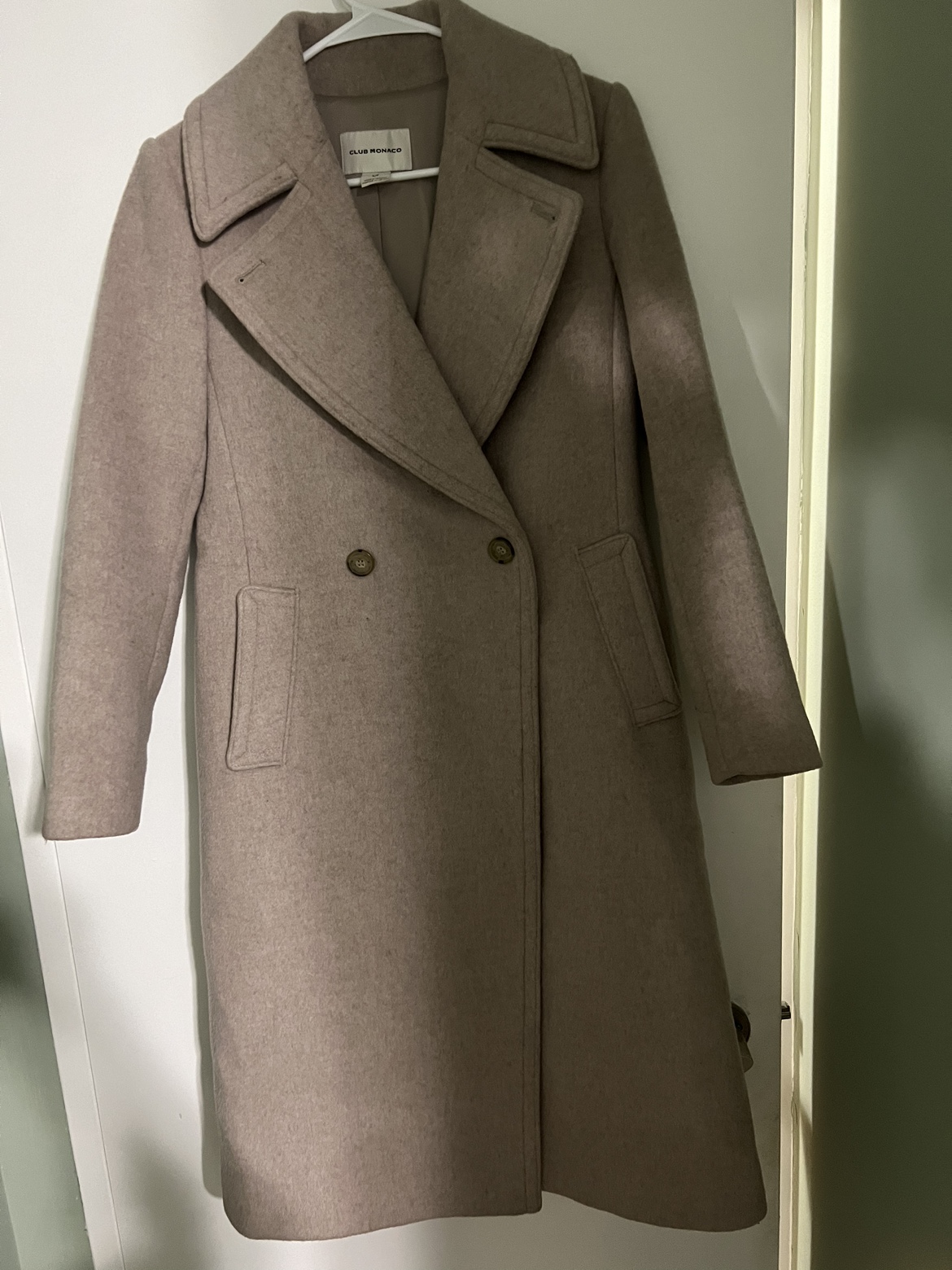 Club Monaco wool long jacket Dusty Rose image indicator(3)