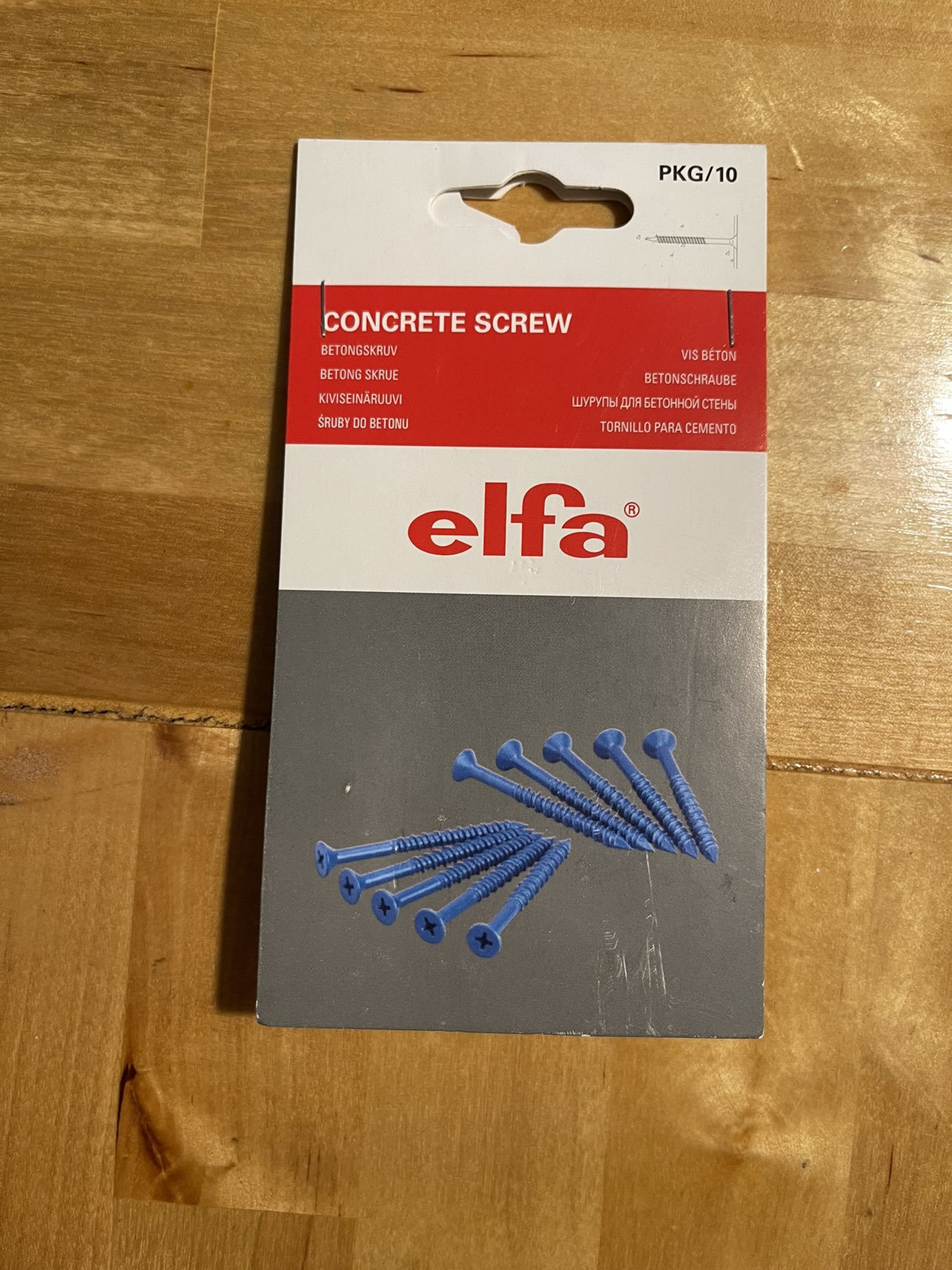 Elfa Concrete Screws #freecycle